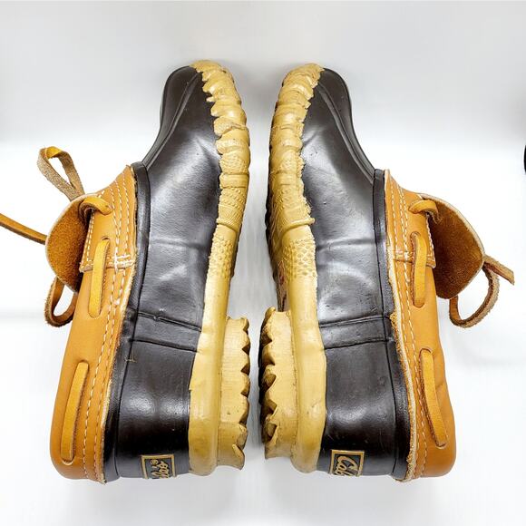 Cabela's Brown Tan Beige Duck Ankle Boot Shoes Waterproof Lace-up Women's Size 6 - Picture 3 of 9